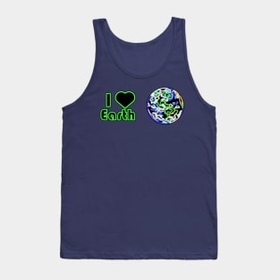 Electric Solar System I Heart Earth Tank Top